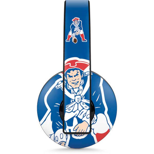 NFL New England Patriots Retro Logo PlayStation 4 Gold Wireless Headset Skin
