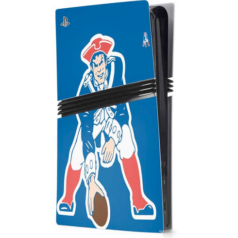 NFL New England Patriots Retro Logo PS5 Pro Console Skin