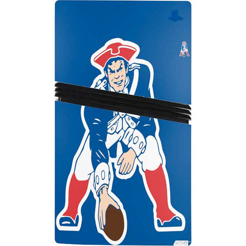 NFL New England Patriots Retro Logo PS5 Pro Console Skin