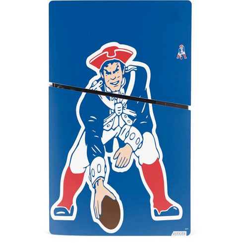 NFL New England Patriots Retro Logo PS5 Slim Digital Edition Console Skin