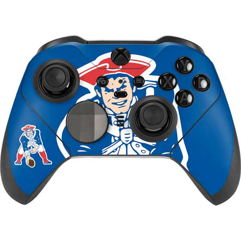NFL New England Patriots Retro Logo Xbox Elite Wireless Controller Series 2 Skin