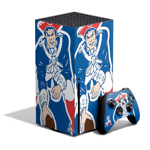 NFL New England Patriots Retro Logo Xbox Series X Bundle Skin