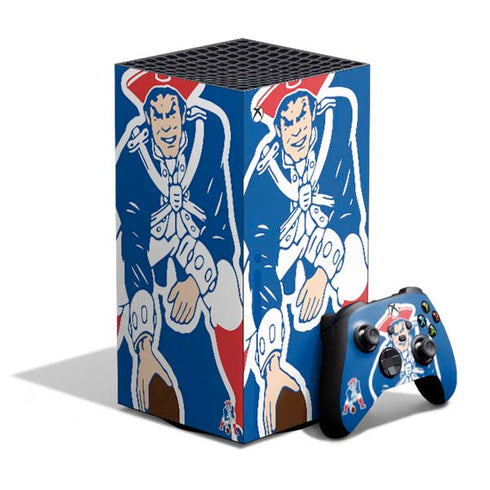 NFL New England Patriots Retro Logo XBox Series X Digital Edition Bundle Skin