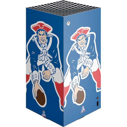 NFL New England Patriots Retro Logo XBox Series X Digital Edition Console Skin