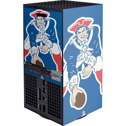 NFL New England Patriots Retro Logo XBox Series X Digital Edition Console Skin
