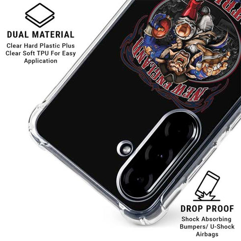 Liquid Blue NFL New England Patriots Running Back Galaxy A36 5G Clear Case