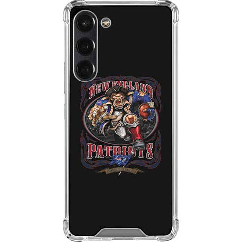 Liquid Blue NFL New England Patriots Running Back Galaxy S24 FE Clear Case