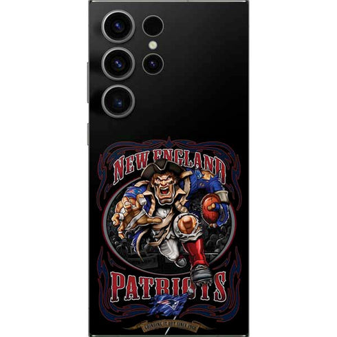 Liquid Blue NFL New England Patriots Running Back Galaxy S25 Ultra Skin