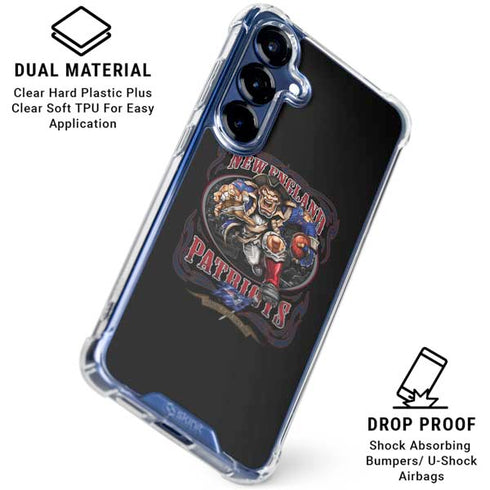Liquid Blue NFL New England Patriots Running Back Galaxy S25 Clear Case