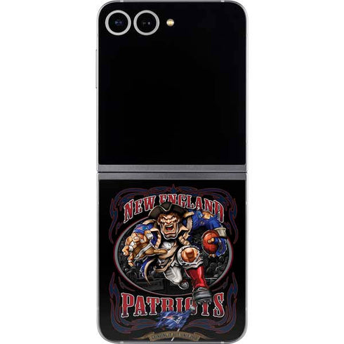 Liquid Blue NFL New England Patriots Running Back Galaxy Z Flip6 Skin