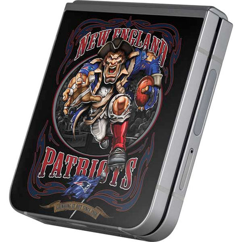 Liquid Blue NFL New England Patriots Running Back Galaxy Z Flip6 Skin