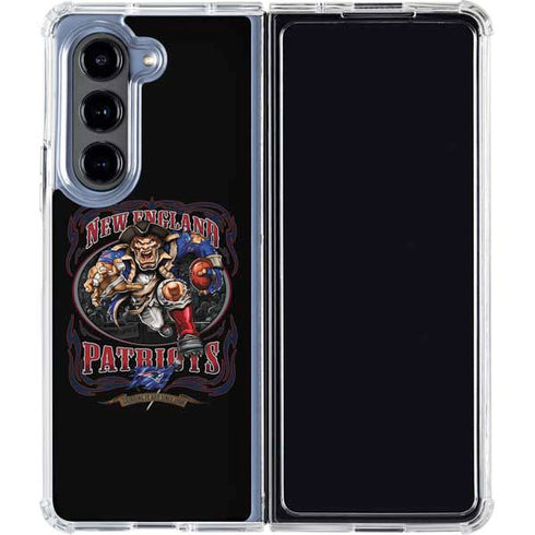 Liquid Blue NFL New England Patriots Running Back Galaxy Z Fold5 5G Clear Case