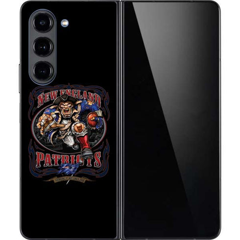 Liquid Blue NFL New England Patriots Running Back Galaxy Z Fold5 5G Skin