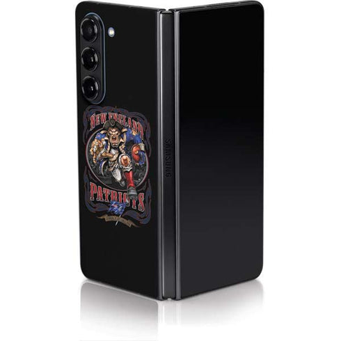 Liquid Blue NFL New England Patriots Running Back Galaxy Z Fold5 5G Skin