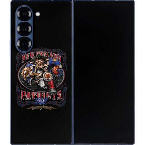 Liquid Blue NFL New England Patriots Running Back Galaxy Z Fold6 Skin
