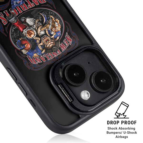 Liquid Blue NFL New England Patriots Running Back iPhone 15 Plus Kickstand Case