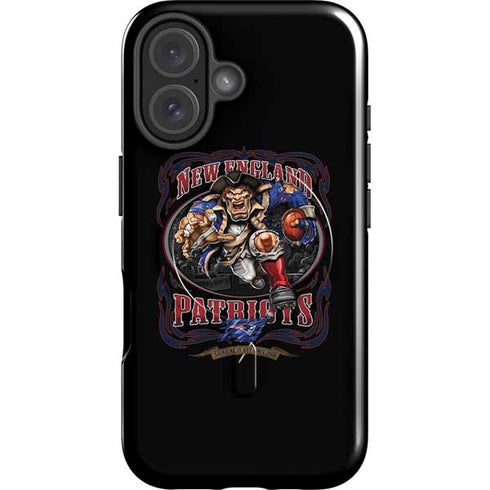 Liquid Blue NFL New England Patriots Running Back iPhone 16 Magsafe Impact Case