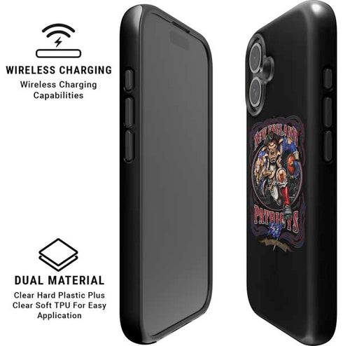 Liquid Blue NFL New England Patriots Running Back iPhone 16 Magsafe Impact Case