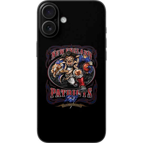 Liquid Blue NFL New England Patriots Running Back iPhone 16 Plus Skin
