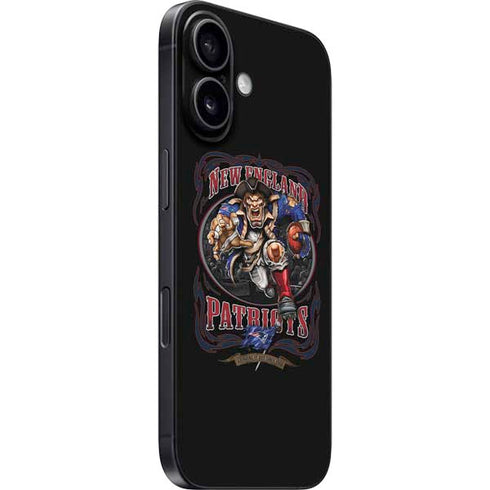 Liquid Blue NFL New England Patriots Running Back iPhone 16 Plus Skin