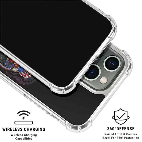 Liquid Blue NFL New England Patriots Running Back iPhone 16 Pro Max Clear Case