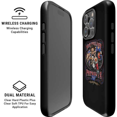 Liquid Blue NFL New England Patriots Running Back iPhone 16 Pro Max Magsafe Impact Case