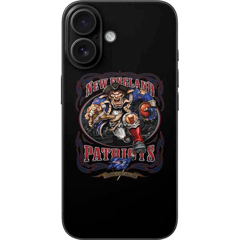 Liquid Blue NFL New England Patriots Running Back iPhone 16 Skin