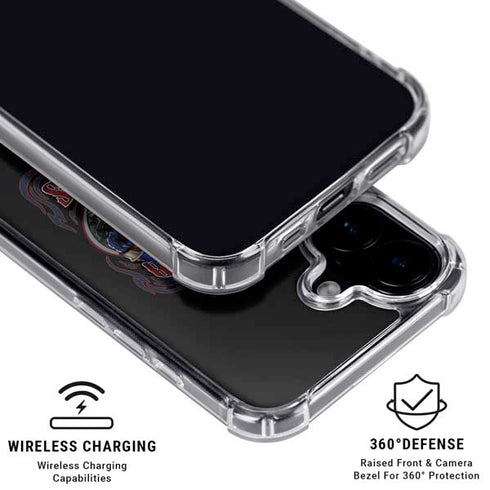 Liquid Blue NFL New England Patriots Running Back iPhone 17 Clear Case