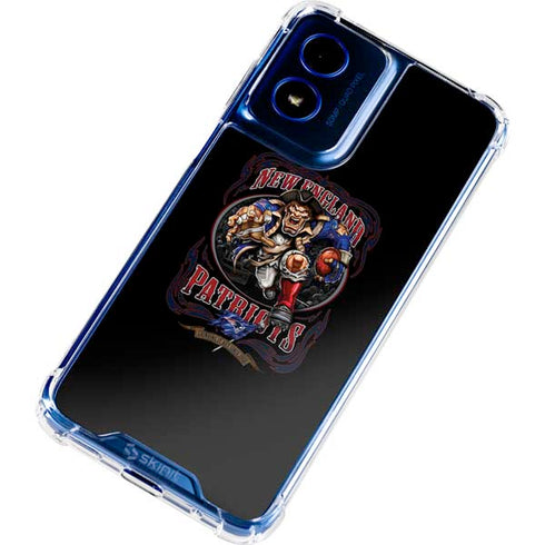Liquid Blue NFL New England Patriots Running Back Moto G 5G (2024) Clear Case