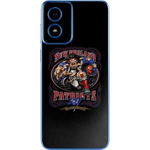 Liquid Blue NFL New England Patriots Running Back Moto G Play 4G (2024) Skin