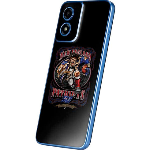 Liquid Blue NFL New England Patriots Running Back Moto G Play 4G (2024) Skin