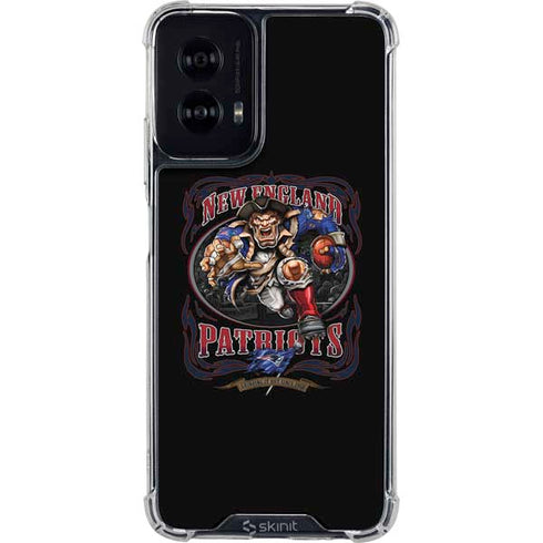 Liquid Blue NFL New England Patriots Running Back Moto G Power 5G (2024) Clear Case