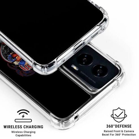 Liquid Blue NFL New England Patriots Running Back Moto G Power 5G (2024) Clear Case