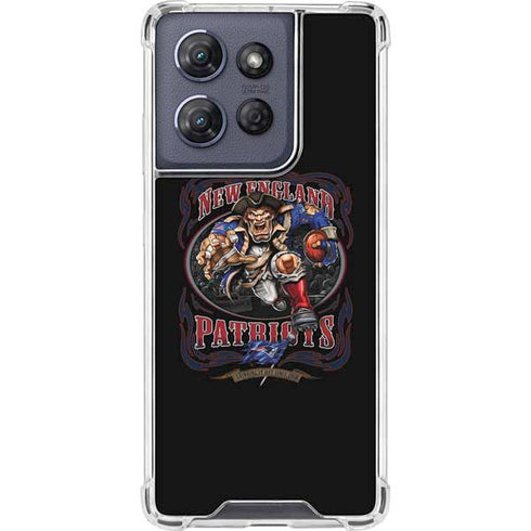 Liquid Blue NFL New England Patriots Running Back Moto G Stylus 5G (2025) Clear Case
