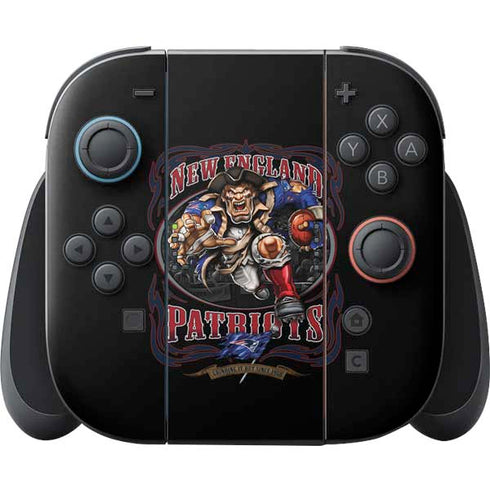 Liquid Blue NFL New England Patriots Running Back Nintendo Switch 2 (2025) Joy-Con Controller Skin