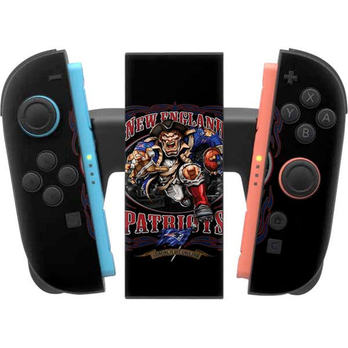 Liquid Blue NFL New England Patriots Running Back Nintendo Switch 2 (2025) Joy-Con Controller Skin