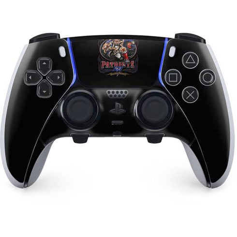 Liquid Blue NFL New England Patriots Running Back PS5 DualSense Edge Pro Controller Skin