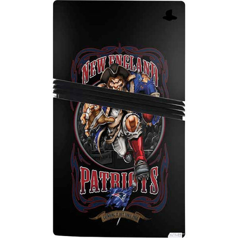 Liquid Blue NFL New England Patriots Running Back PS5 Pro Console Skin