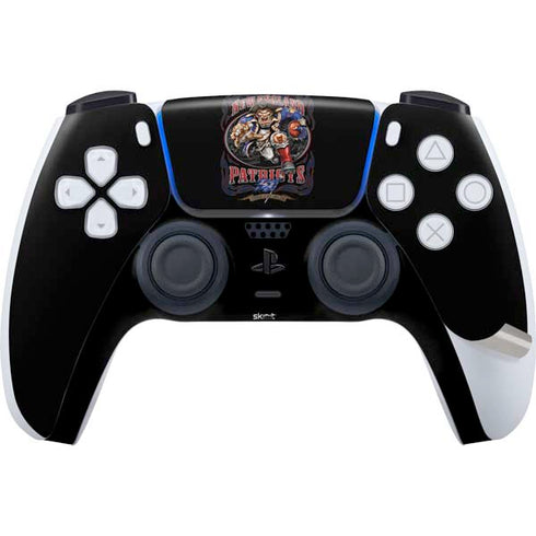Liquid Blue NFL New England Patriots Running Back PS5 Pro Disk Bundle Skin