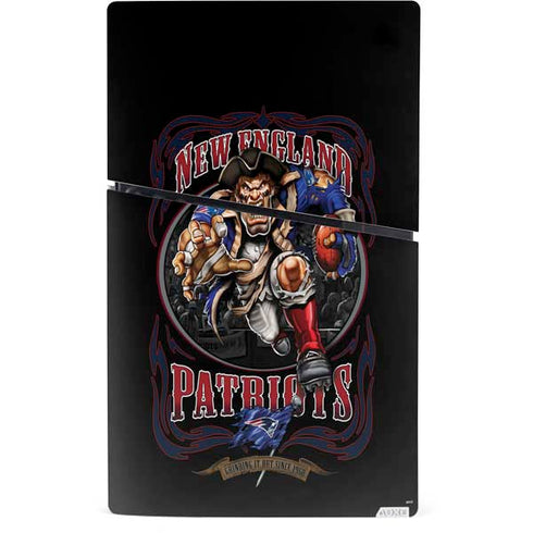 Liquid Blue NFL New England Patriots Running Back PS5 Slim Digital Edition Console Skin