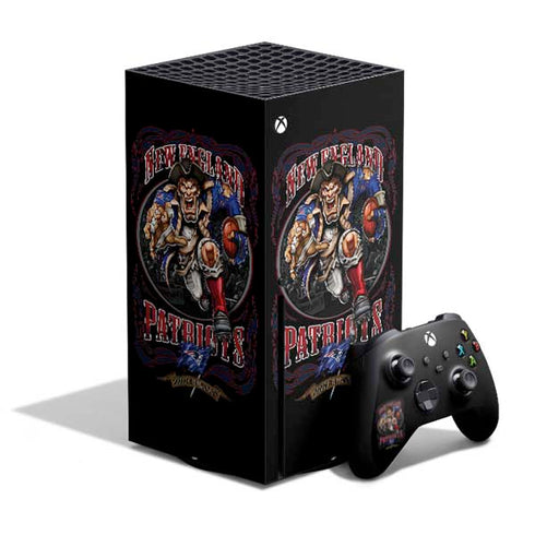 Liquid Blue NFL New England Patriots Running Back Xbox Series X Bundle Skin