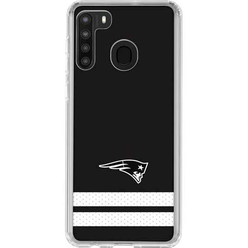 NFL New England Patriots Shutout Galaxy A21 Clear Case