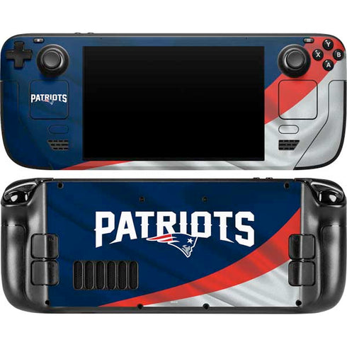 NFL New England Patriots Steam Deck Handheld Gaming Computer OLED Skin