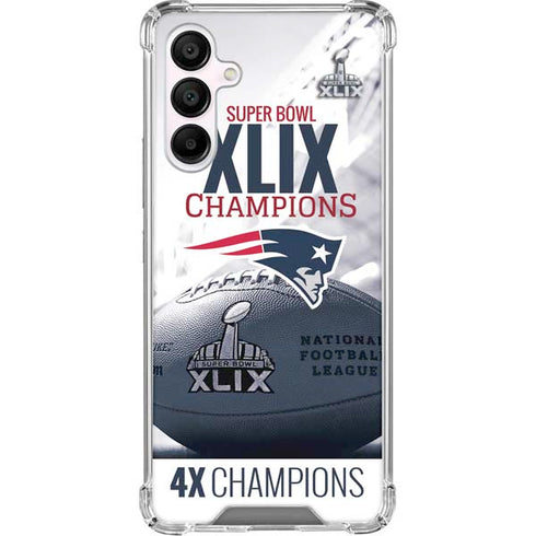 NFL New England Patriots Super Bowl Champs Galaxy A16 5G Clear Case