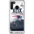NFL New England Patriots Super Bowl Champs Galaxy A21 Clear Case