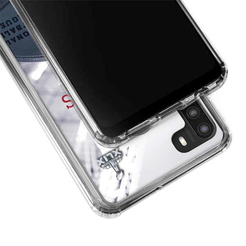 NFL New England Patriots Super Bowl Champs Galaxy A21 Clear Case
