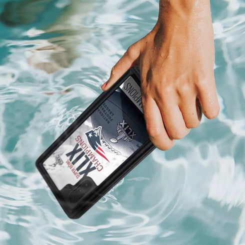 NFL New England Patriots Super Bowl Champs Galaxy Note 10 Waterproof Case