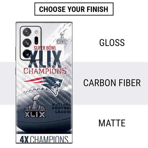 NFL New England Patriots Super Bowl Champs Galaxy Note20 Ultra 5G Skin
