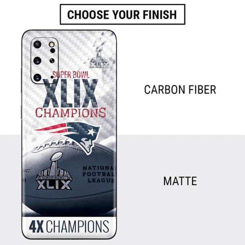 NFL New England Patriots Super Bowl Champs Galaxy S20 Plus Skin