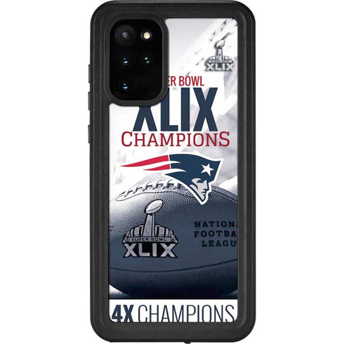 NFL New England Patriots Super Bowl Champs Galaxy S20 Plus Waterproof Case
